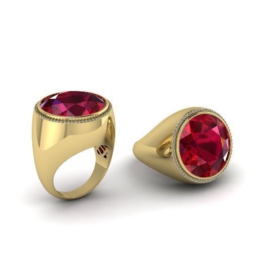 Ring N01256 3D print model_2