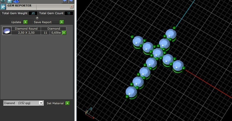 Pendant cross N01236 3D print model_7