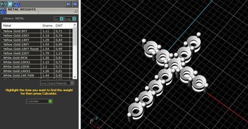Pendant cross N01236 3D print model_6