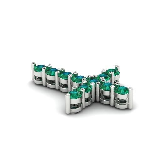 Pendant cross N01236 3D print model_1