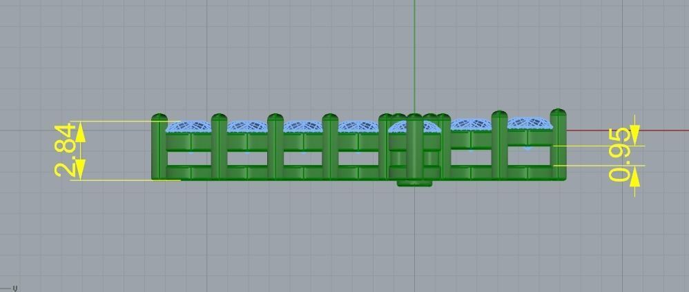 Pendant cross N01236 3D print model_5