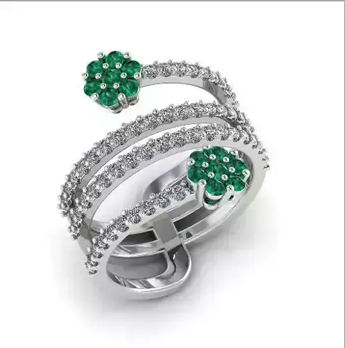 Unusual ring for women N01232