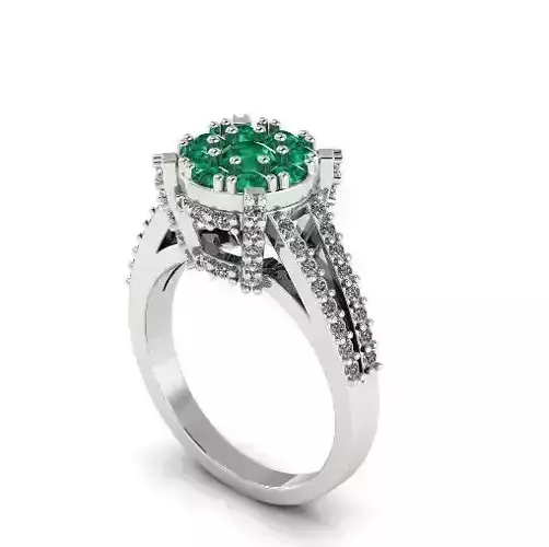 Ring with many stones N01311