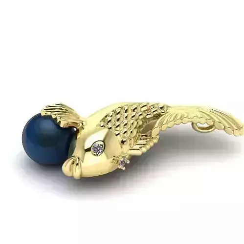 Pendant in the shape of a Fish N01308