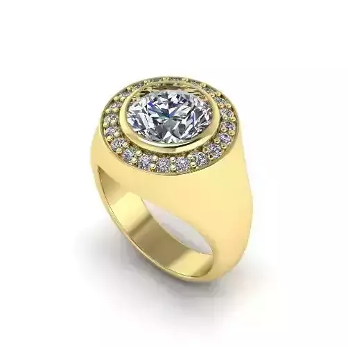 Ring with finger N01302