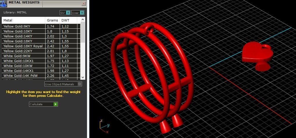 Ring with a heart N01291 3D print model_7