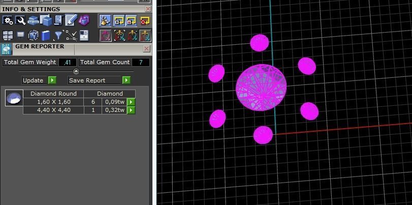 Ring with star and patterns N01287 3D print model_8