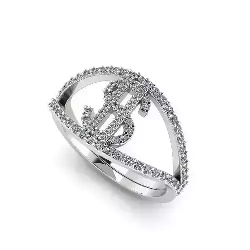 Dollar sign ring N01278