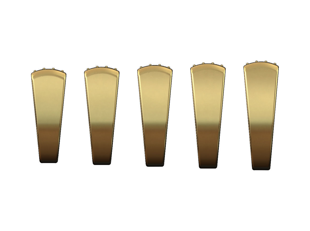 Diamond iced rectangular domed signet ring US sizes 7to11 3D print model_2