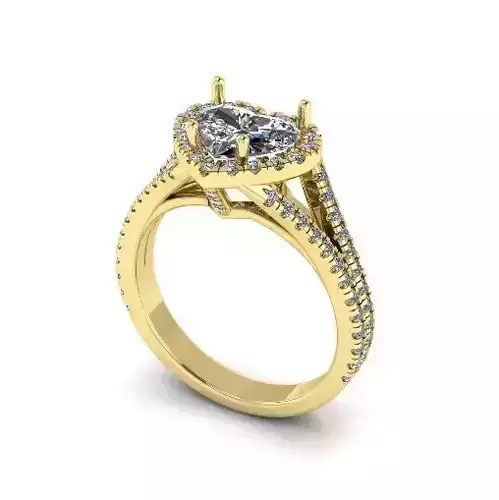 Ring with heart for women N01269