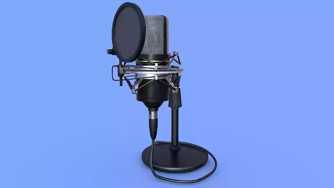 Condenser Microphone 3D model
