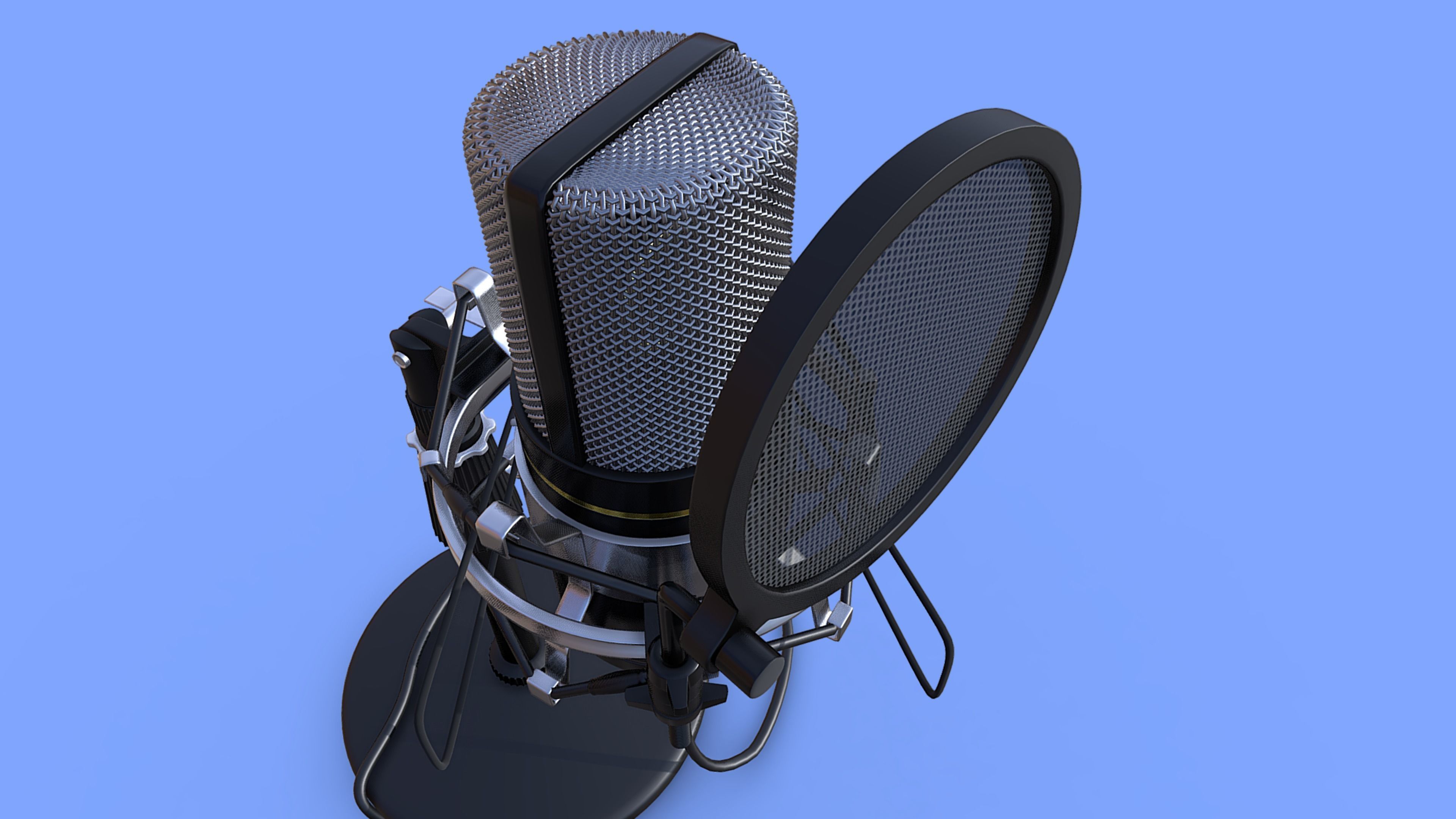 Condenser Microphone 3D model | CGTrader
