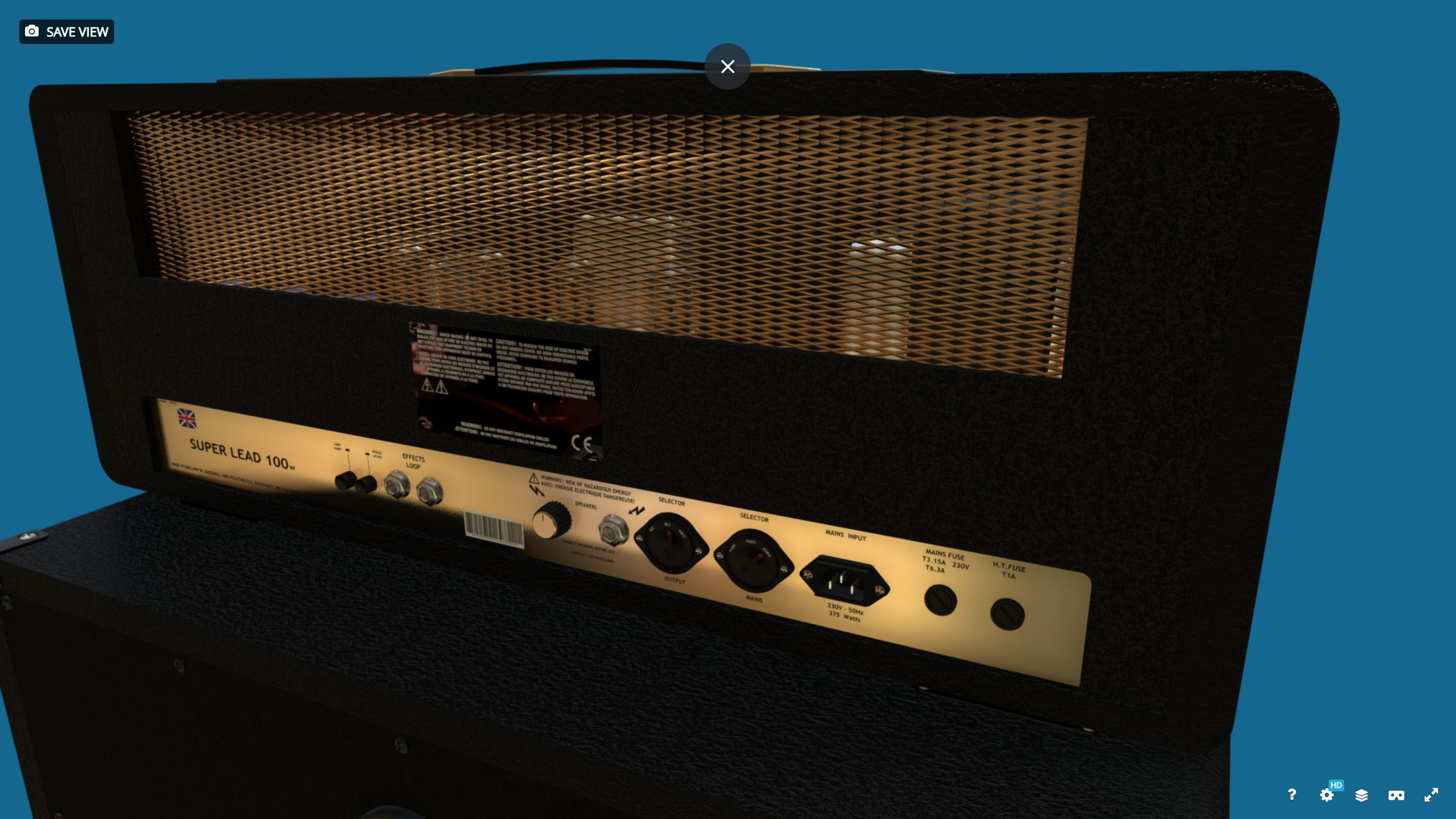 Marshall 1959 SLP - 4x12 3D model_3