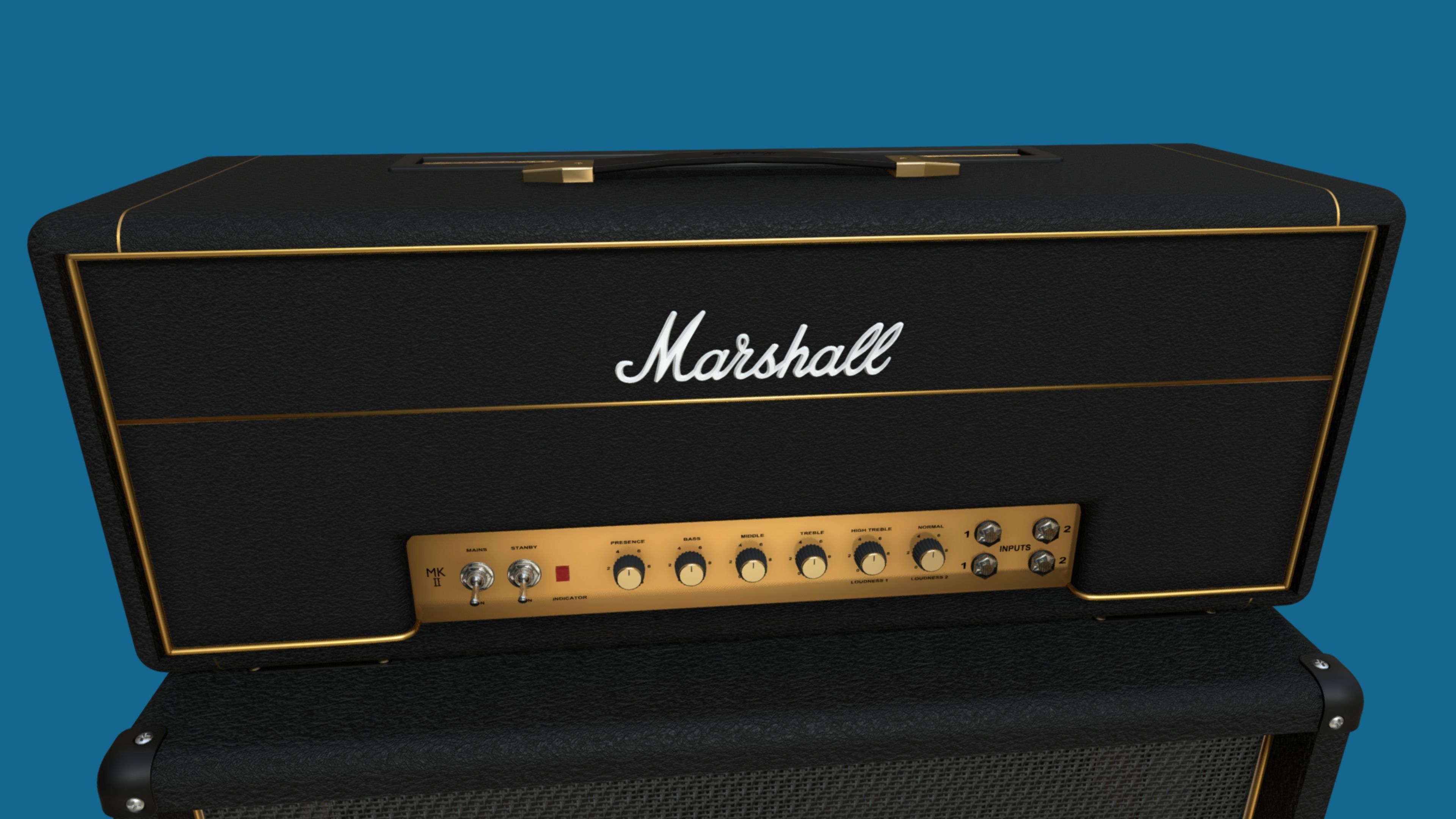Marshall 1959 SLP - 4x12 3D model_7