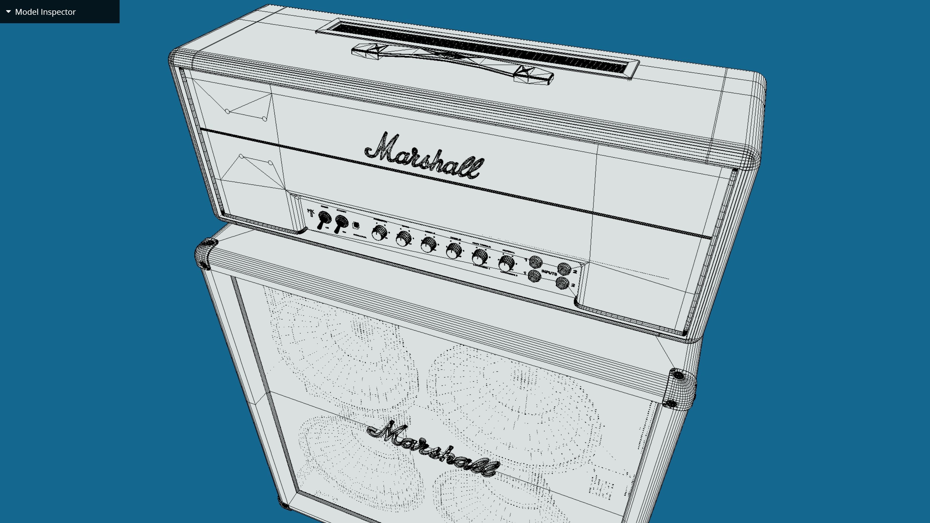 Marshall 1959 SLP - 4x12 3D model_12