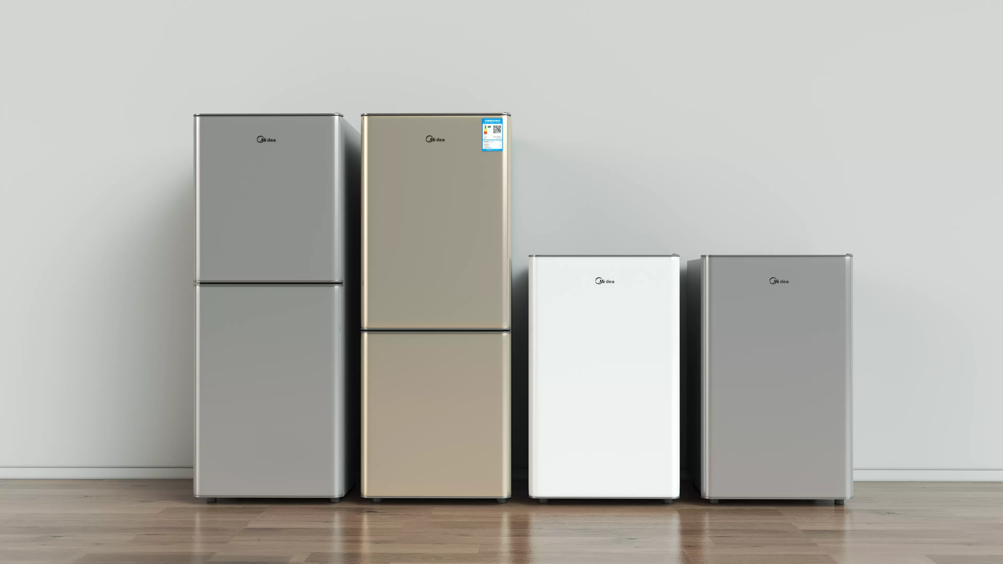 mini fridge with freezer  3D model_0