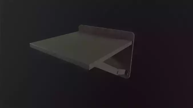 Old Prision Desk 3D Model Low-poly 3D model