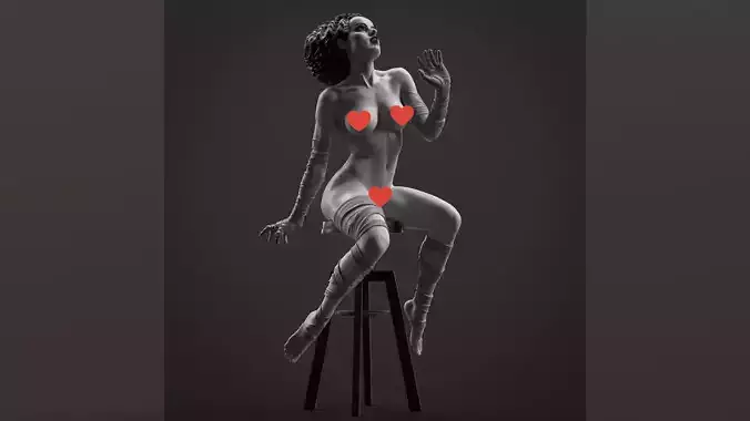 Bride of Frankenstein NSFW 3D print model