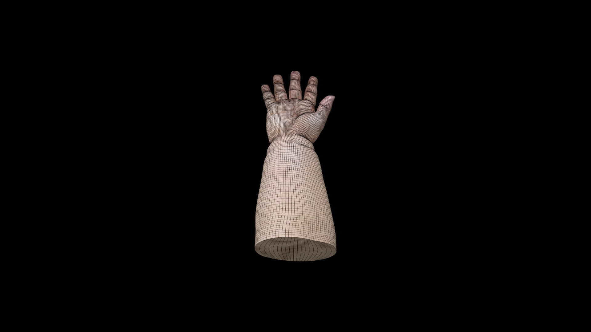 HAND12 Baby counting animation 3D model_6