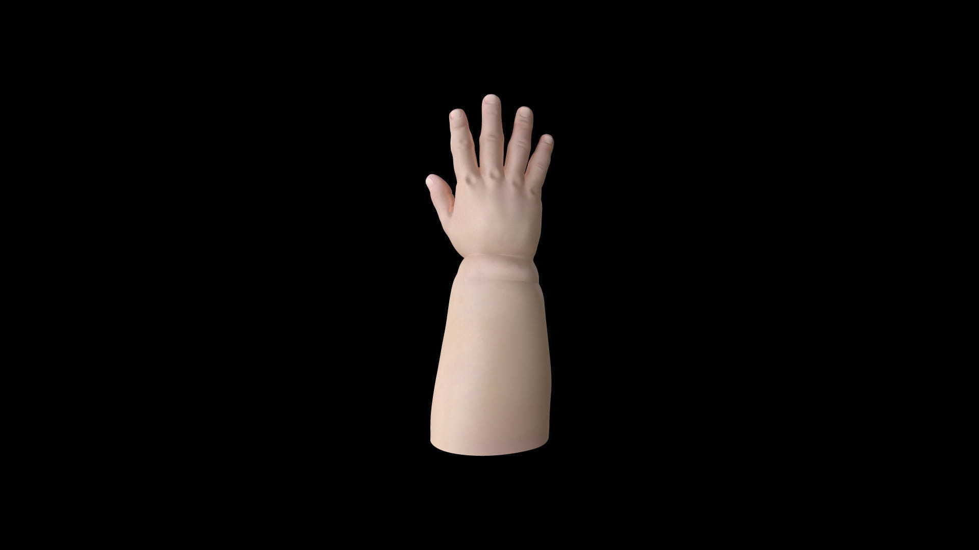 HAND12 Baby counting animation 3D model_4
