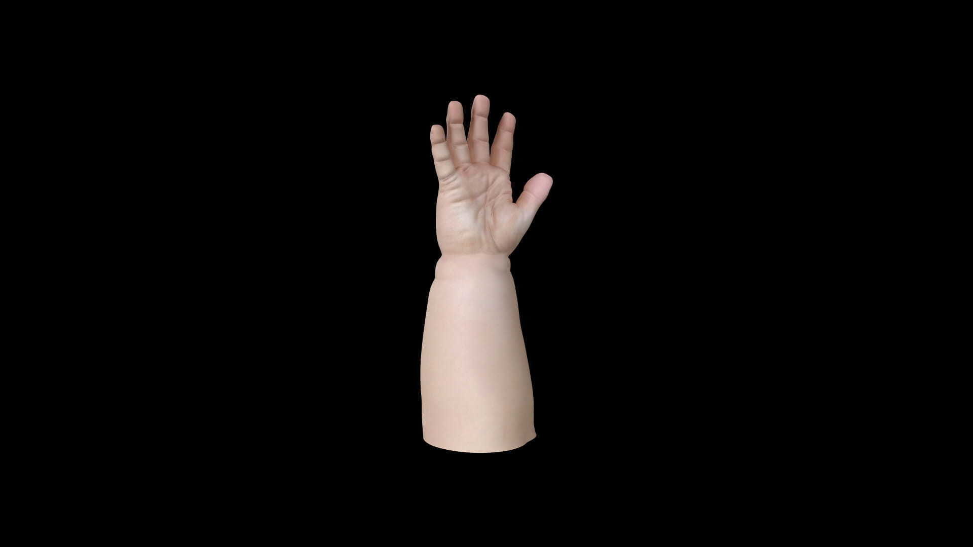 HAND12 Baby counting animation 3D model_5