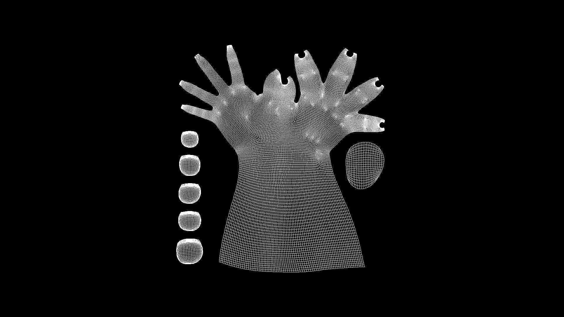 HAND12 Baby counting animation 3D model_8