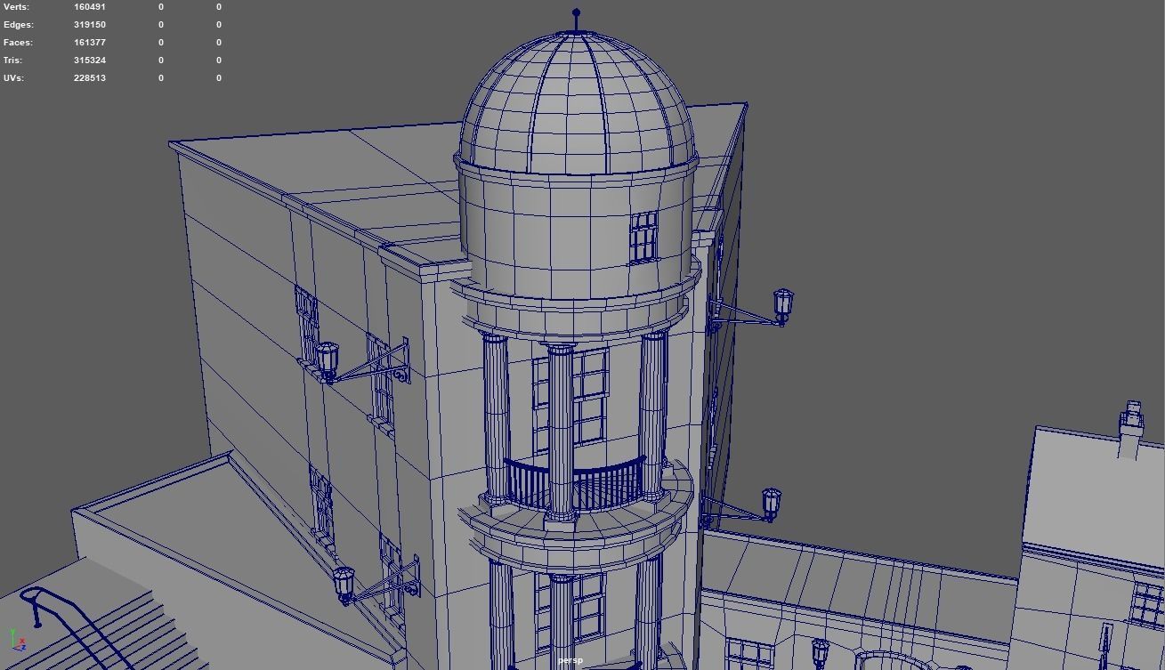 Diagon Alley Harry Potter Textured 3D model_15