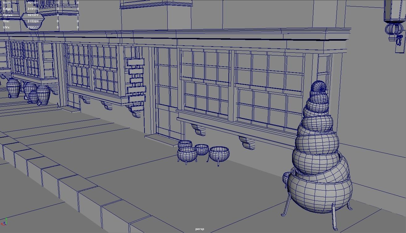 Diagon Alley Harry Potter Textured 3D model_19