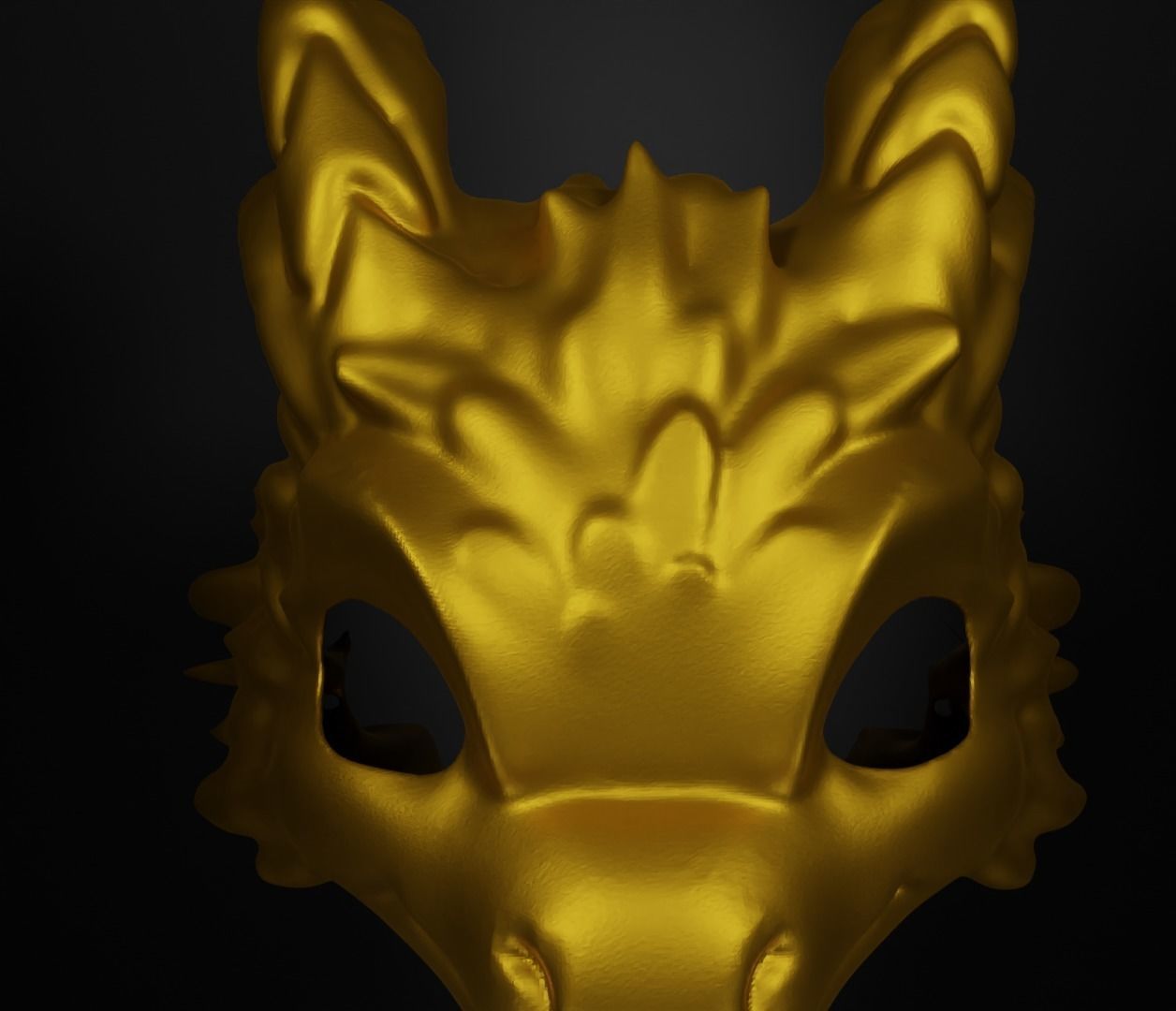 Cute Dragon Cosplay Face Mask 3D print model_11