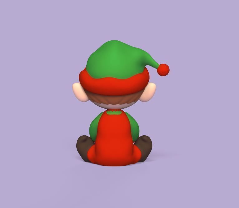 Gift Xmas Elf 3D print model_4