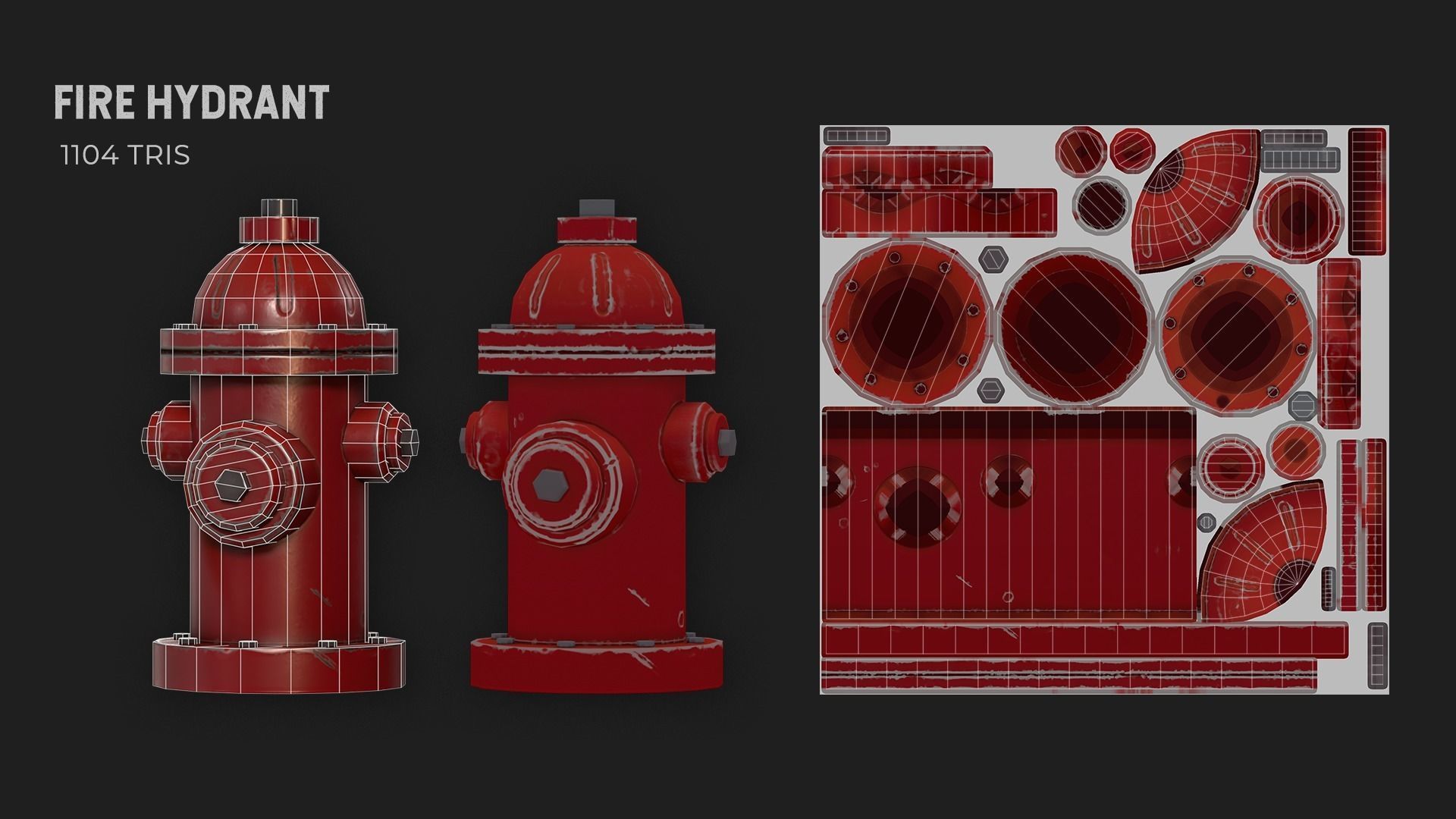 Firefighters Equipment Pack Props Set Low-poly 3D model_10