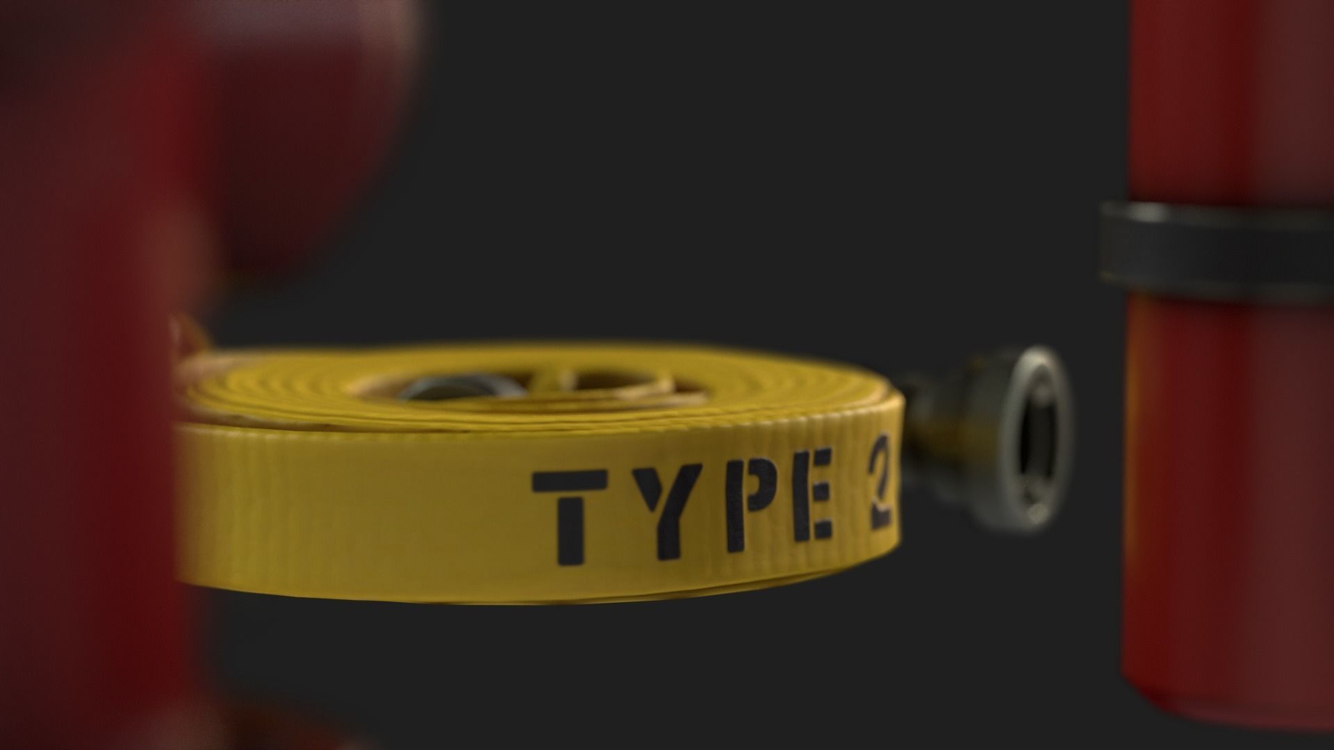 Firefighters Equipment Pack Props Set Low-poly 3D model_17