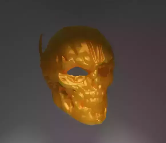 Hero Flash Skull Superhero Mask Stl 