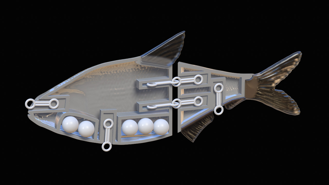 Realistic swimbait Glidebait hard swimbait 3D print model_5