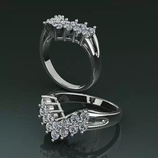 Arrow ring N011469 3D print model_0