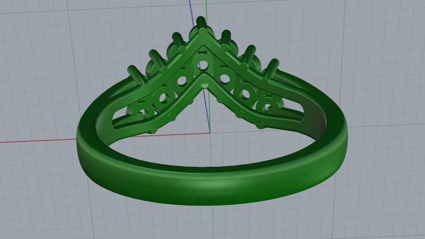 Arrow ring N011469 3D print model_5