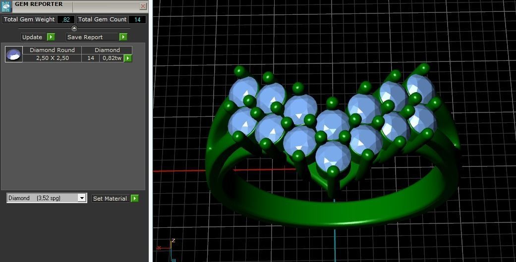 Arrow ring N011469 3D print model_9