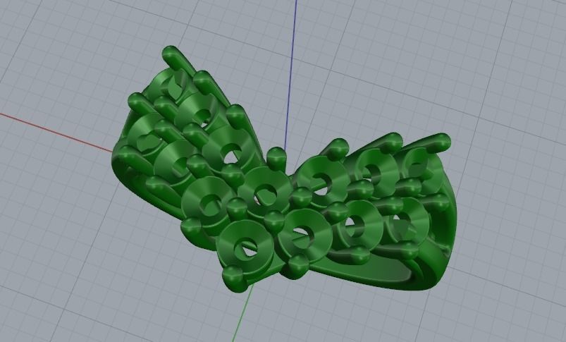 Arrow ring N011469 3D print model_2