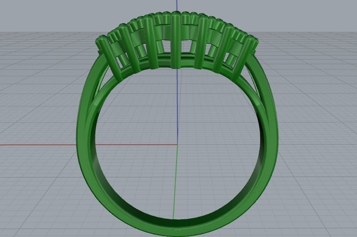 Arrow ring N011469 3D print model_3