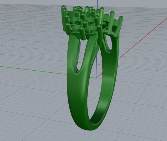 Arrow ring N011469 3D print model_4
