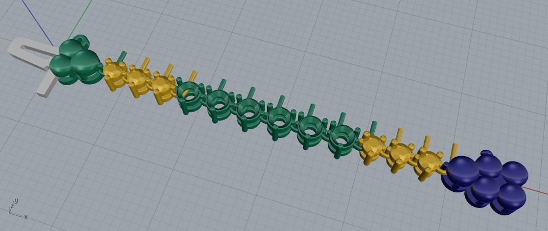 Necklace N011468 3D print model_2