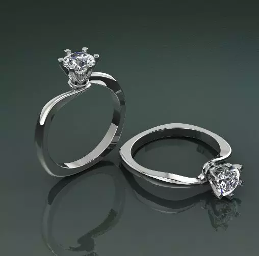 Soliter ring N011459 3D print model_0