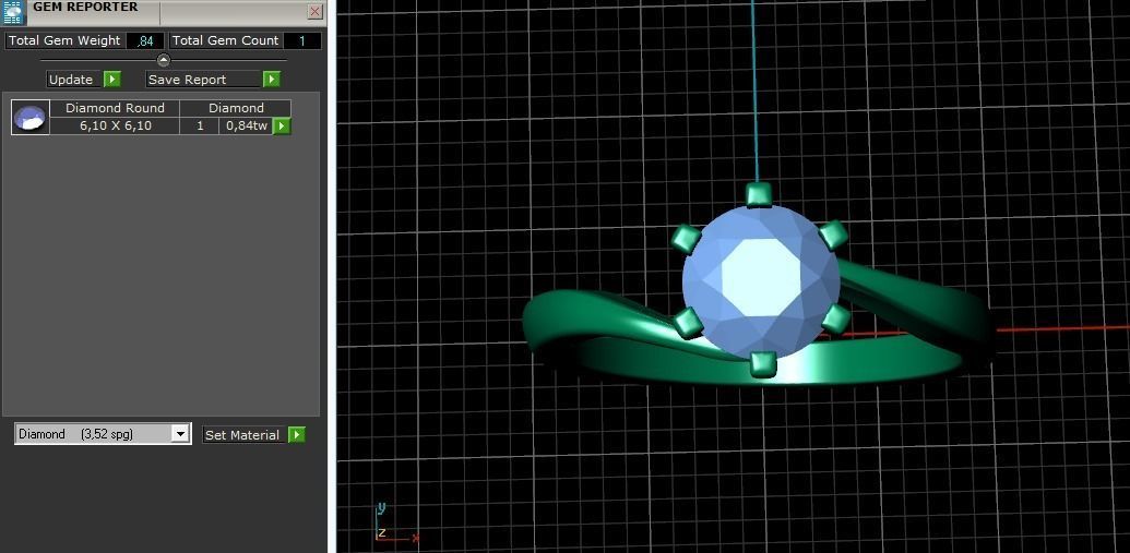 Soliter ring N011459 3D print model_7