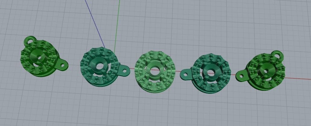 Pendant N011455 3D print model_2