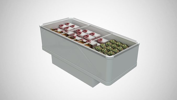 Freezer Refrigerator 3D model 3