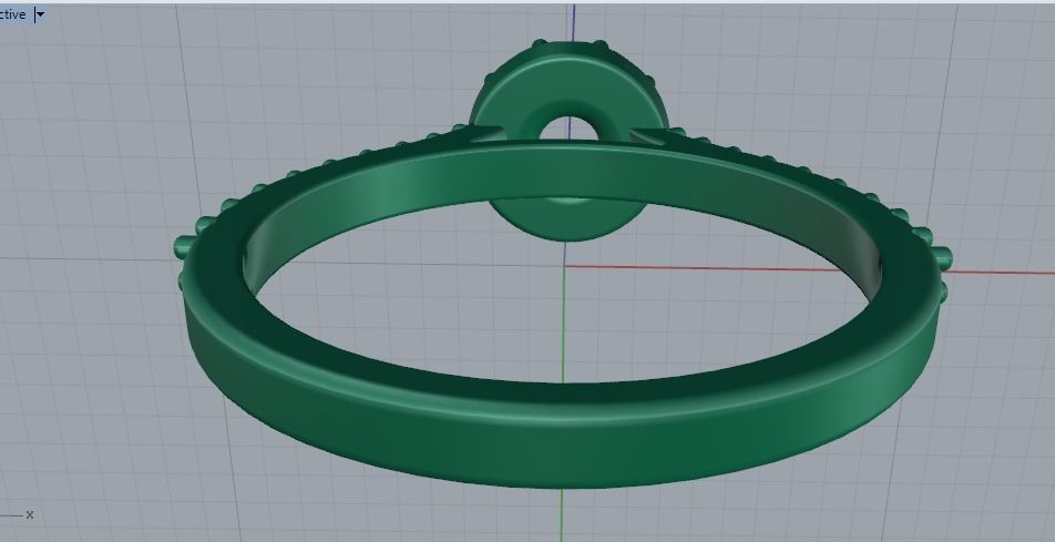 Ring N011449 3D print model_4