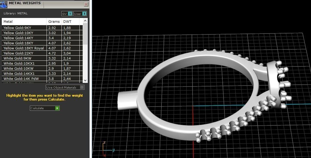 Ring N011449 3D print model_8