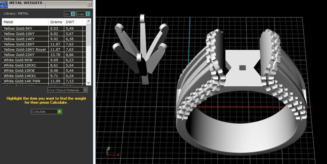 Ring N011447 3D print model_9