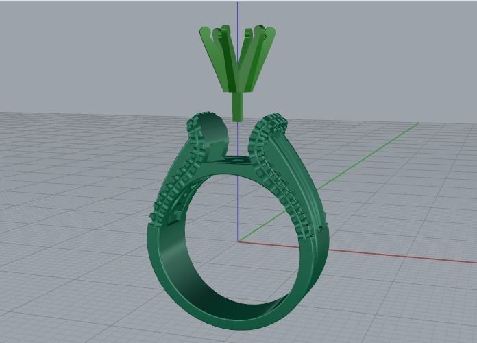 Ring N011447 3D print model_2