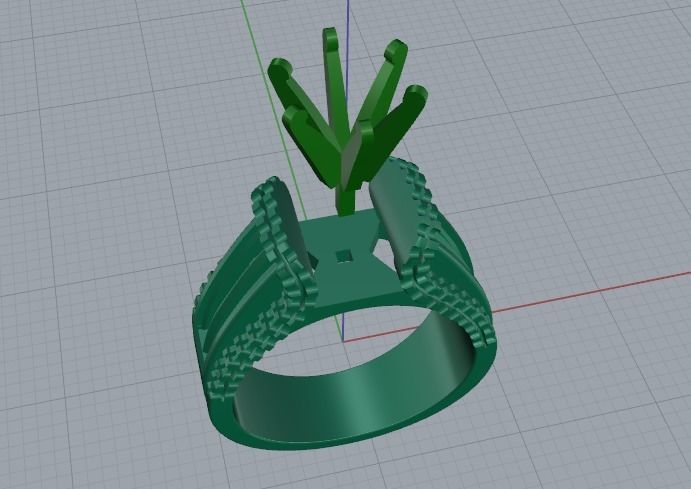 Ring N011447 3D print model_6